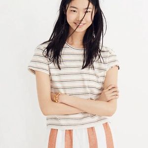 Madewell Radio Boxy Tee in Cohen Stripe